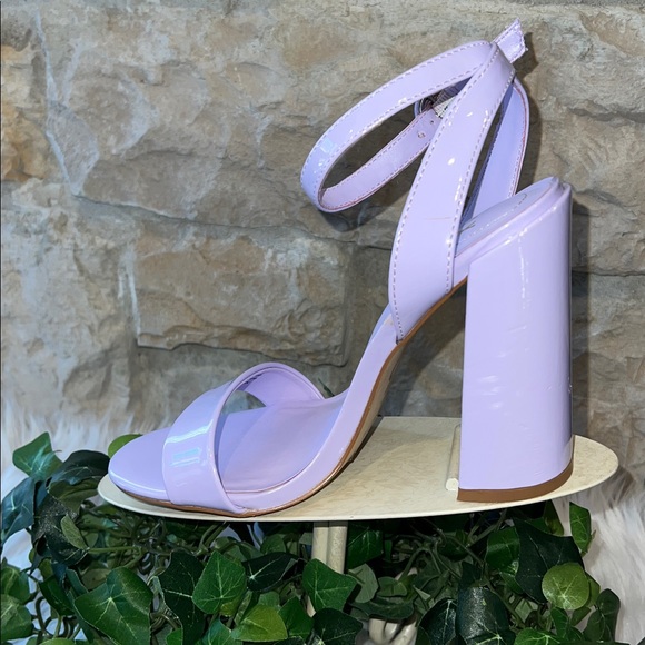 Mix No. 6 Dalison Lilac Patent Leather Block Heel Sandals - Size 6.5 - Picture 6 of 10